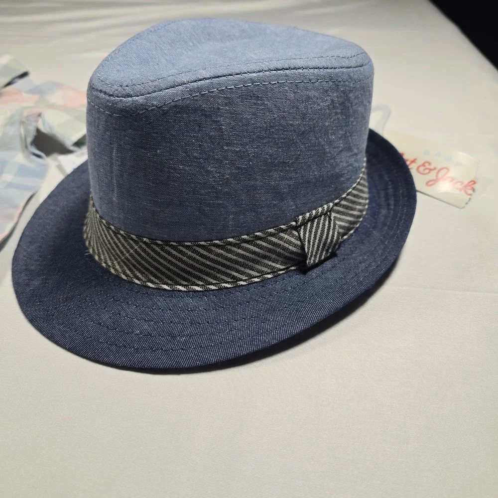 NWT‎ Carter's Cat & Jack Boys 4-Piece Outfit Set 0-3M Plaid Bow Tie Hat
